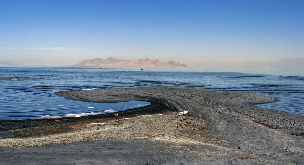 The Great Salt Lake of Utah.